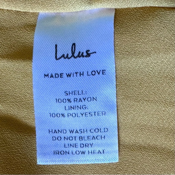 Lulus Mustard Yellow Wrap Dress Size M - Picture 11 of 14